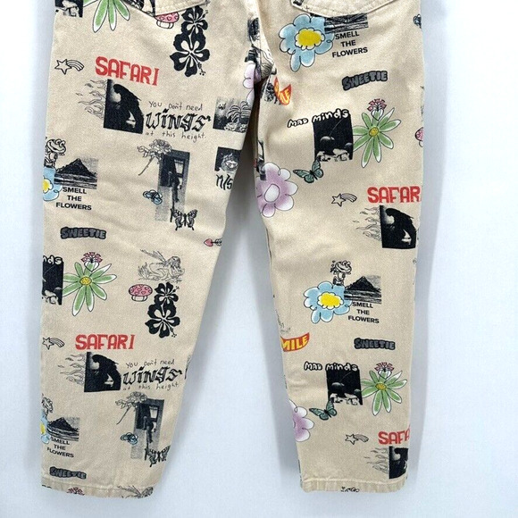 UO M/SF/T Mad Minds Heavenly People Painter Jeans Size‎ 28 Ivory Relaxed Skater - Picture 6 of 12